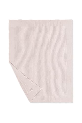 Barefoot Dreams CozyChic Lite Ribbed Blanket 30x40 Pink - Soft Lightweight Throw