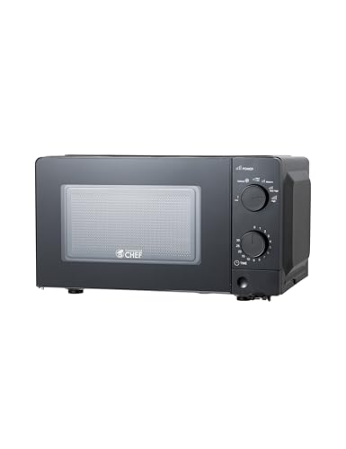 Countertop Microwave Oven 0.6 Cu Ft Black - Commercial Chef CHM660B