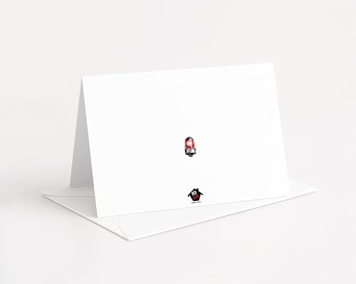 Law Enforcement Reindeer Christmas Card — Naughty or Nice Police Holiday Greeting