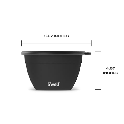 S'well Stainless Steel Salad Bowl Kit 64 oz Onyx - Leakproof, Reusable