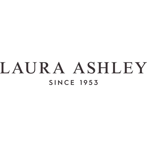 Laura Ashley 2 Pack European Cotton Shams with Embroidered Vine - Stitched Vine Dark Blue
