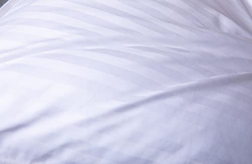 ArcticNorthDown King Size Goose Down Feather Hotel Pillow - Pack of 1, Supportive for Side, Back & Stomach Sleepers, Stripe White