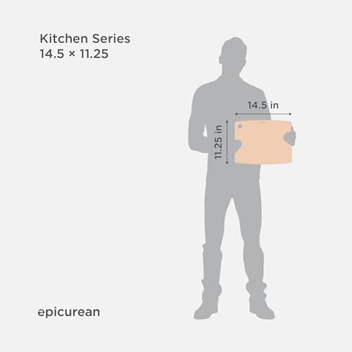 Epicurean Kitchen Series Cutting Board - 14.5 x 11.25 Inch Natural, Dishwasher Safe, Knife Friendly