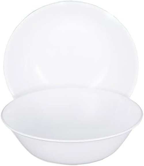 Corelle Livingware 2Qt Serving Bowl - Winter Frost White - Chip Resistant Glass Design
