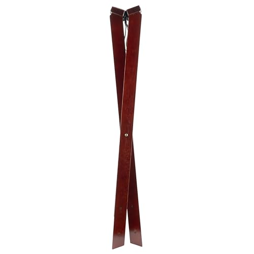 Folding Mahogany Wood Tray Stand - 31.5 Inch Tall with Support Straps, Variation of THIS listing