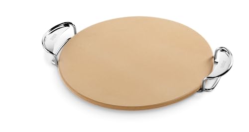 Weber Gourmet BBQ Pizza Stone with Carry Rack 16.7" for Grill & Oven