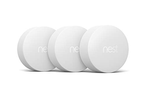 Google Nest Temperature Sensor 3 Pack - Smart Home Thermostat Sensors - Compatible with Nest Learning & E