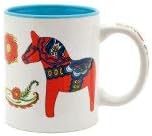 Swedish Dala Horse Ceramic Coffee Mug - 12 oz, Unique Christmas Gift, Premium Quality
