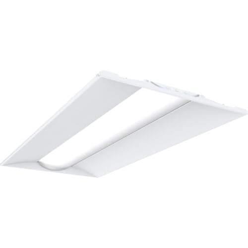 Lithonia Lighting 2x4 LED Troffer Light with Adjustable Lumens & Switchable CCT - 4000-6000 Lumens