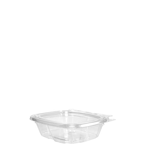 DART CH8DEF 8 oz Tamper-Resistant Food Storage Container with Flat Lid - Case of 200