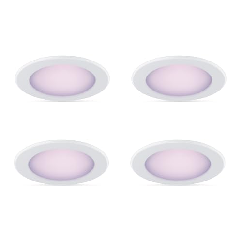Philips Smart 5-6 Inch Retrofit Recessed LED Downlight 4-Pack Wi-Fi Color Changing