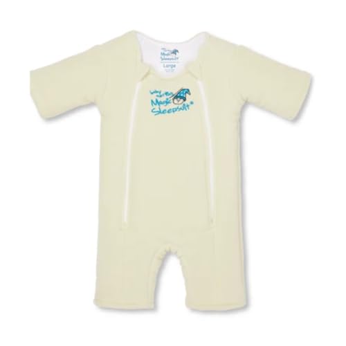 Baby Merlin's Microfleece Sleep Suit - Small Cream Transition Swaddle