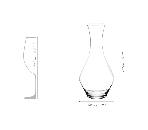 Riedel Cabernet Magnum Decanter - Clear 64 Ounces, Elegant Wine Pourer