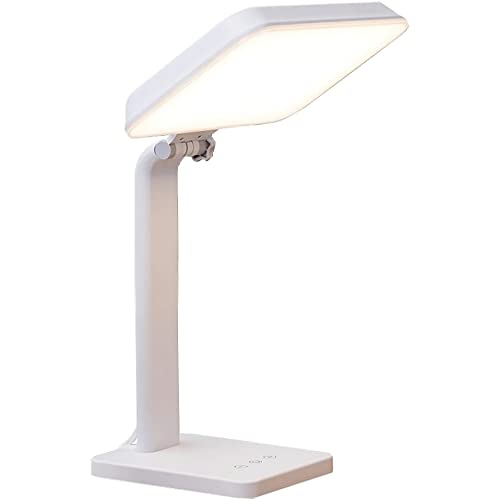 Theralite Aura Bright 10,000 Lux Light Therapy Lamp - 1 Pack, Adjustable Brightness & 4 Light Settings for Mood & Energy