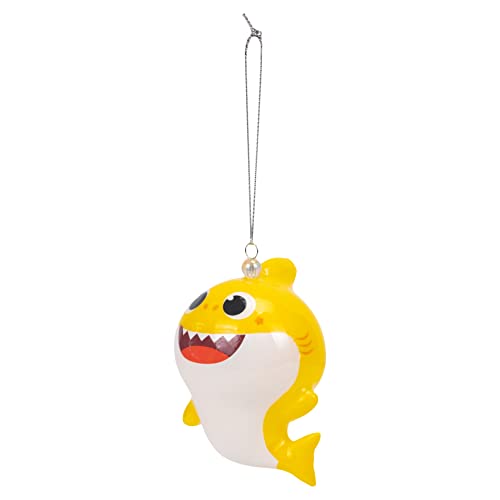 Kurt S. Adler Baby Shark Christmas Ornament - Smiling Yellow 3.5"