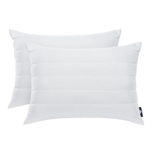 Cooling Bed Pillows - White Down Illusion Soft/Medium Support, Queen (2 Pack) - Balanced Support Variation