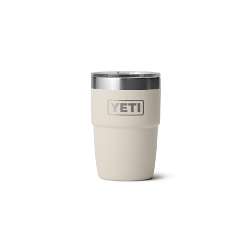 YETI Rambler 8 oz Insulated Coffee Mug with Lid - DuraSip Ceramic - Cape Taupe