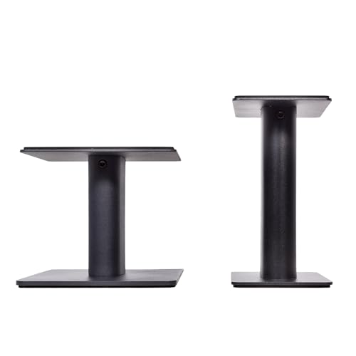 Desktop Speaker Stands for 4-7 Inch Speakers - Black Pair - Variation of 4-7" Speakers | Upto 30lb