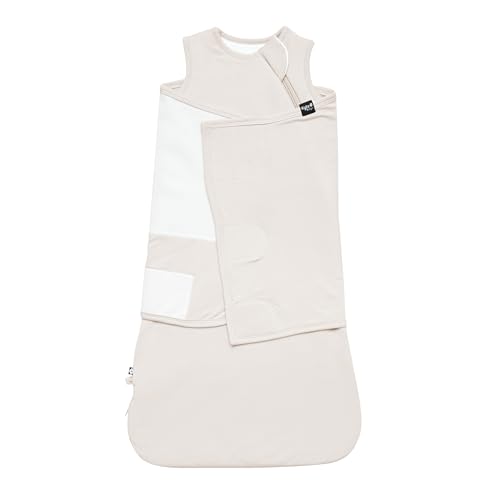 KYTE BABY Baby Sleep Bag Swaddler Oat X-Small - Bamboo Nursery Essential with Dual Zipper & Removable Band