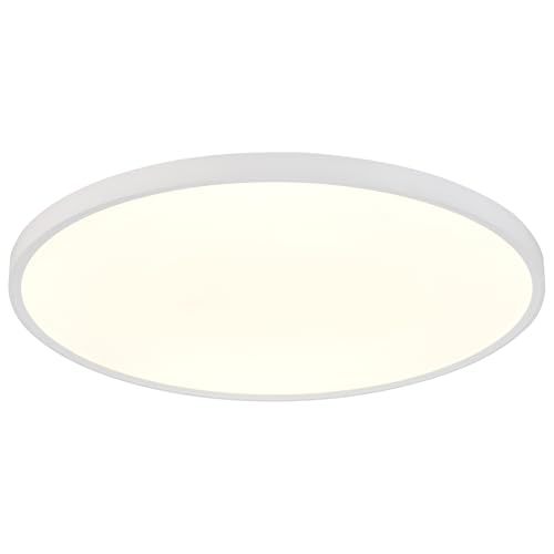 24 Inch White LED Ceiling Light Fixture with 5 CCT, 3300 Lumens, Damp Location
