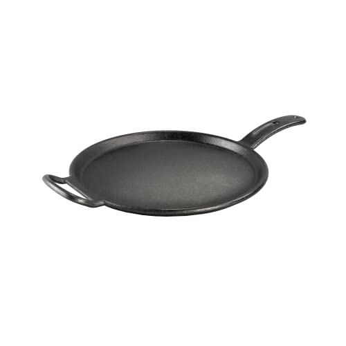Cast Iron Griddle - 12 Inch Pre-Seasoned Nonstick Flat Top for Cooking - Lodge Bold