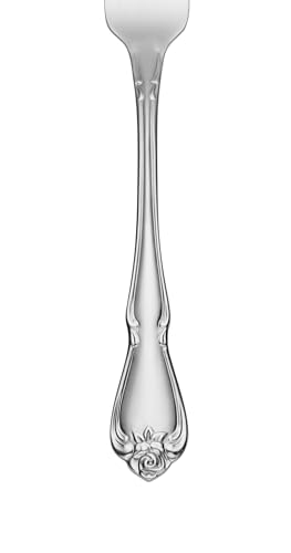 Oneida True Rose 20-Piece Flatware Set for 4 - Mirror Finish, Rust-Resistant Stainless Steel, Dishwasher Safe