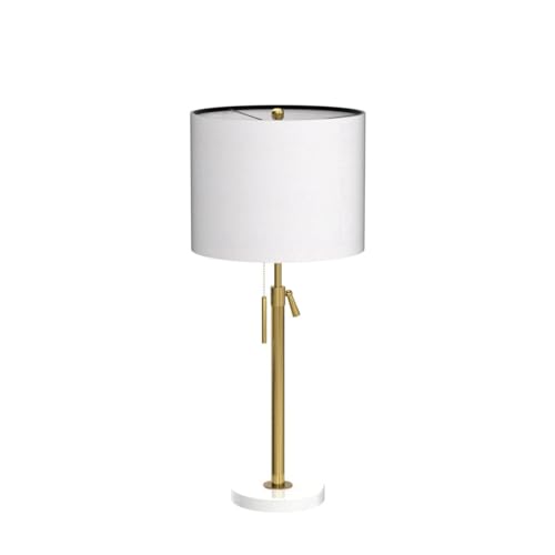 Gold Adjustable Table Lamps Set of 2 - Dimmable Nightstand & Entry Lamps