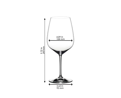 Riedel Extreme Cabernet Wine Glasses Set of 4 28oz Dishwasher Safe