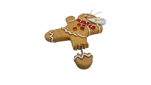 Funny Gingerbread Man Christmas Ornament - Broken Leg Holiday Decor