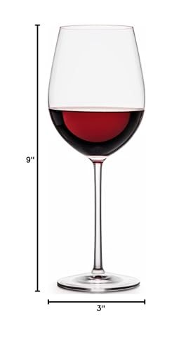 Ravenscroft European-Made All-Purpose Wine Glasses | Set of 4 | Sheer Rim | 100% Lead-Free Crystal | 15.5 Fl. Oz. | Perfect for White Wine & Red Wine | Dishwasher-Safe