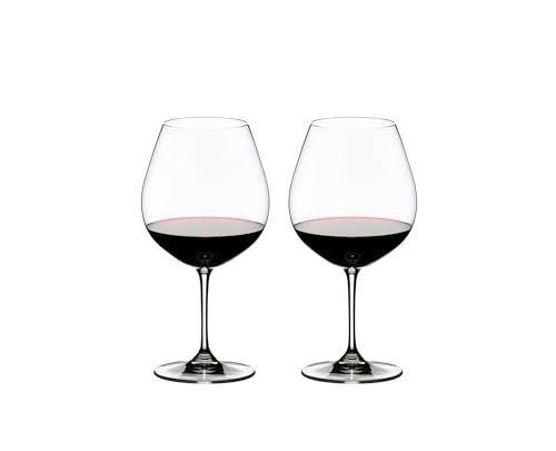 Riedel Vinum Pinot Noir Burgundy Red Wine Glasses Set of 2 - Dishwasher Safe