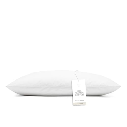 Down Alternative King Pillow - Soft, Hypoallergenic, Organic Cotton