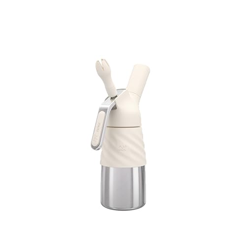 Mini Whipped Cream Dispenser Ivory 1/2 Pint for Desserts & Toppings