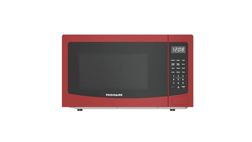 Frigidaire 1.1 cu ft Red Microwave Oven - 1000W, Touchpad, Child Lock