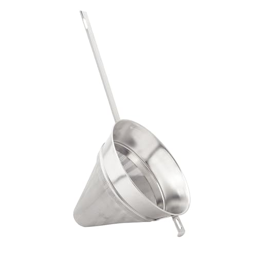 Stainless Steel Chinois Fine-Mesh Cone Sieve - 7-Inch for Sauces & Purees - Variation: Stainless Steel Chinois