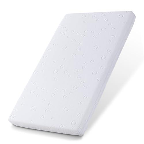 Baby Bassinet Mattress 42x24x2 Dual Sided Gel Memory Foam - Amzreine