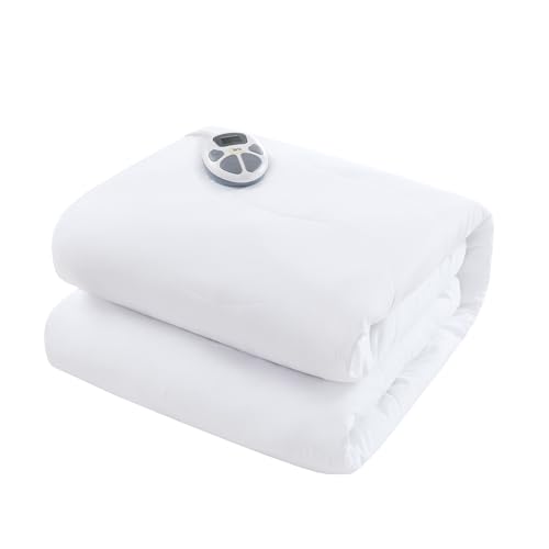 Serta Heated Mattress Pad Twin XL - Deep Pocket, 10 Heat Settings,