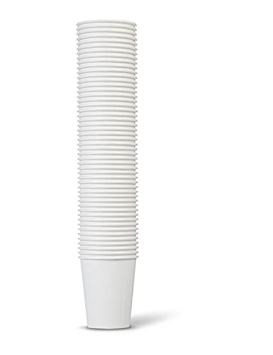 Amazon Basics 8 fl oz Disposable Paper Cups for Hot & Cold Beverages, 1000 Count