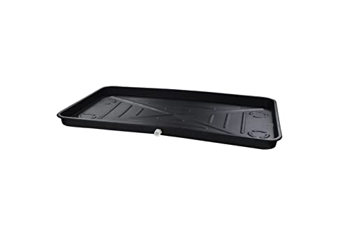 DiversiTech 27x48 Plastic Condensate Drain Pan for HVAC, Black