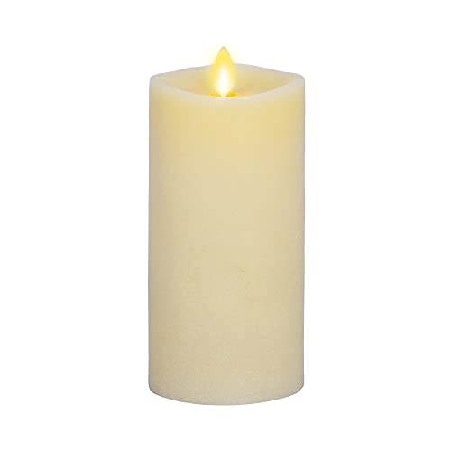 Luminara Flameless LED Pillar Candle 3 x 6.5 Inch Ivory Flickering Flame