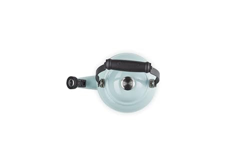 Le Creuset 1.25 Qt. Enamel Steel Demi Tea Kettle Sea Salt - Fast Heating, Whistle