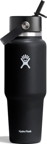 Hydro Flask 32oz Insulated Stainless Steel Water Bottle with Leakproof Wide Straw Lid