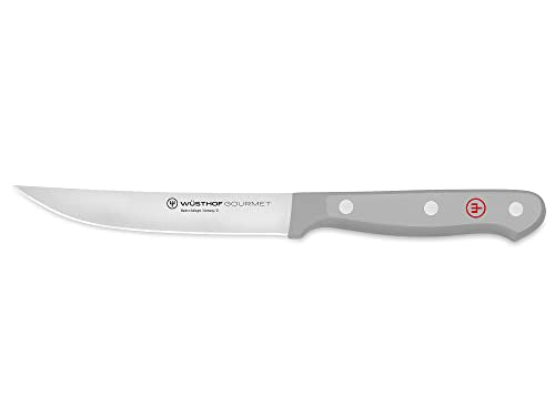 Wüsthof Gourmet Grey 4-Piece Steak Knife Set - High Carbon Stainless Steel, Razor Sharp, Ergonomic Handles