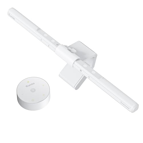 Monitor Light Bar Pro White with Auto-Dimming & Dual Control - Eye-Care Desk Lamp - Space Saving Gaming & Office Lighting (Variation: ScreenLinear Pro White)