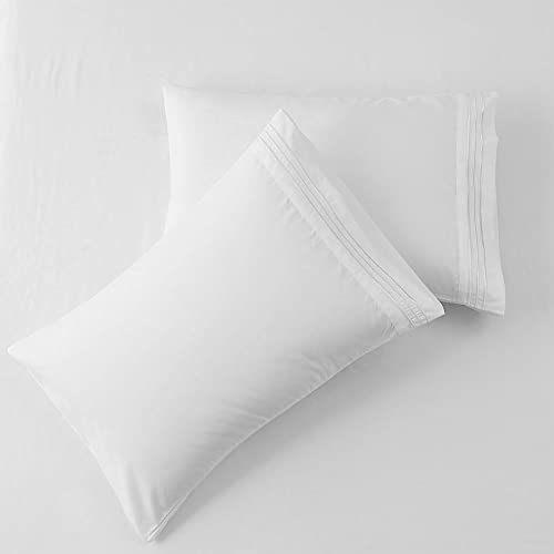 Queen Size Bed Sheet Set - Microfiber 4-Piece, Super Soft, Wrinkle-Resistant, White Variation of THIS listing