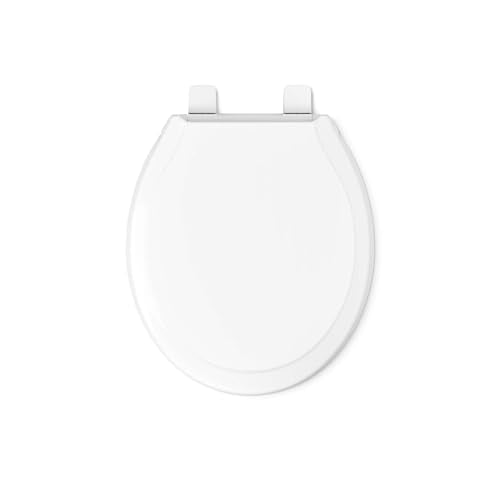 KOHLER 78059-RL-0 Rutledge Nightlight ReadyLatch Quiet-Close Round-Front Toilet Seat, Slow Close Lid and Seat, Grip-Tight Bumpers, White