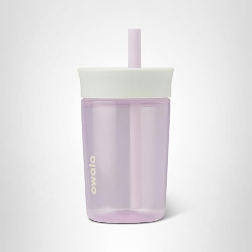 Owala Kids Insulation BPA-Free Plastic Tumbler with Spill Resistant Flexible Straw, Easy to Clean, Kids Water Bottle, Great for Travel, Dishwasher Safe, 15 Oz, Mint and Pink, (Unicorn)