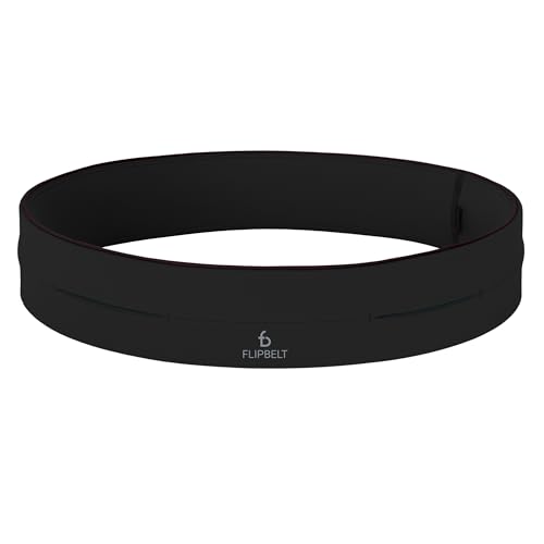 FlipBelt Classic Small Black Running Belt Phone & Money Holder