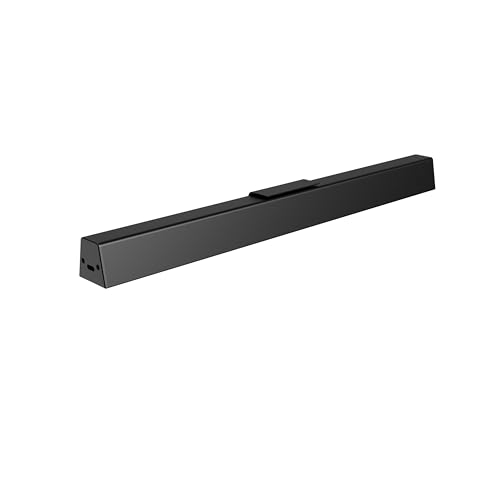 Black Rechargeable Motion Sensor Ceiling Light 16'' Dimmable LED Closet Lamp with Remote