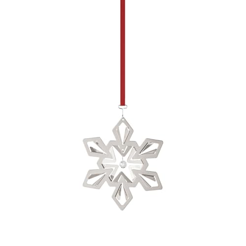 Georg Jensen Christmas Collectibles Snowflake Palladium Plated